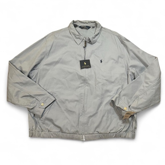 Polo Ralph Lauren Other - Polo Ralph Lauren Men’s NWT Blue Twill Bi Swing Full Zip Windbreaker Jacket XXL